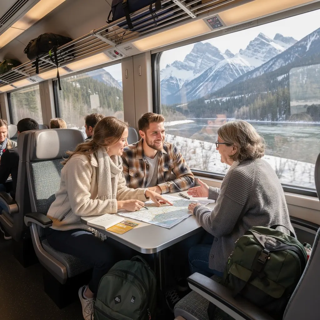 Mapa z zaznaczonymi atrakcjami turystycznymi w regionie.