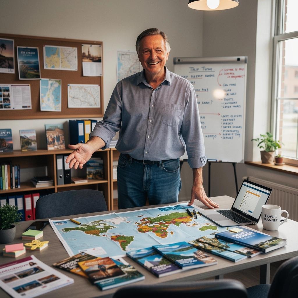 Turysta robiący zdjęcia malowniczych widoków podczas wędrówki.